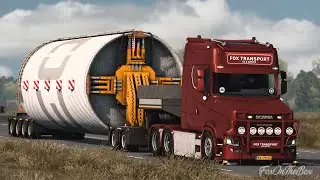 ETS2 1.45 Wind Turbine Tower Trailer | Euro Truck Simulator 2 Mod
