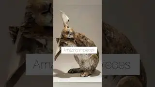 Rabbit sculpture #amazing #art pieces #trending #homedecor #youtubeshorts #shortsfeed #funny #edit