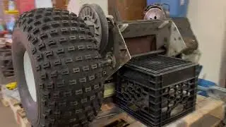 440 Snowmobile Engine on Montgomery Wards T555 Trike