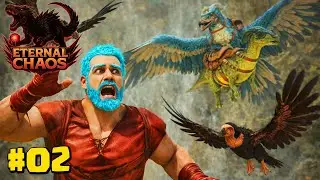 NOSSAS PRIMEIRAS DOMAS  E O ATAQUE DOS URUBUS ! ARK ETERNAL CHAOS - #02