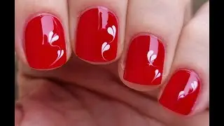 Valentine's Day Nail Art 2026 | Feminine Red Nails With Heart Nail Design
