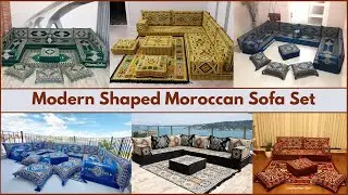 Modern Shaped Moroccan Sofa Set | #fcollection #sofaset #shapedmoroccan #modernsofaset