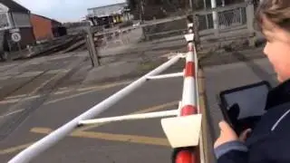 Sleaford east level crossing (lincs) Saturday 7.3.15