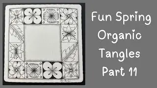 Springtime Organic Patterns Part 11 Florals and Fragments in a Grid