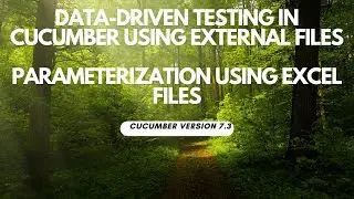 Data-Driven Testing in Cucumber using External Files || Parameterization using Excel Files