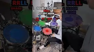 The Double Stroke Roll Every Drummer Needs 🥁 #drums #tutorial