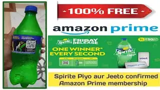 Sprite Friday Release Offer win Free Amazon Prime Membership and Voot Subscription / Every Second /