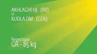 Repechage GR - 85 kg: D. KUDLA (GER) df. H. AKHLAGHI (IRI), 1-1