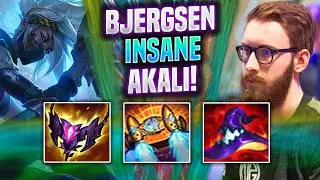BJERGSEN IS INSANE WITH AKALI! - TL Bjergsen Plays Akali Mid vs Miss Fortune! | Season 2022