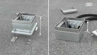 Installation Floor socket UDHOME-ONE Modul 45 - OBO Bettermann