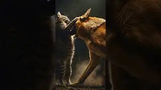 Angry Cat vs Dog Face-Off 😾🐶 Intense Animal Fight Caught on Camera#catvsdog#angryanimals#animalfight