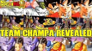 Dragon Ball Super: Team Champa REVEALED!! Mystery 5th Fighter Revealed, NEW Saiyans And More!