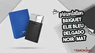 [PRESENTATION] Briquet Elie Bleu Delgado Jet Flame Noir Mat