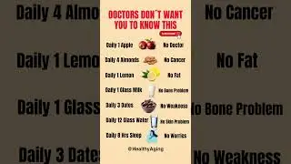 Doctors Don&rsquo;t Want You to Know This! 😱 | Daily Health Secrets Revealed ✨ #doctorsays #health #diet