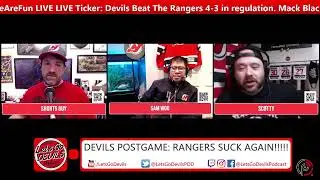 Mack Black 47 Saves, Jack Hughes 2 Goals Beat Down Rangers 4-3[DEVILS POSTGAME]
