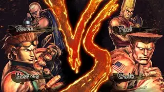 Street Fighter X Tekken _ Hwoarang & Raven против Guile & Paul (самый сложный)