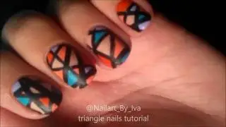 DIY Triangle nails tutorial! ♡