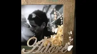 Altered wood picture frame 