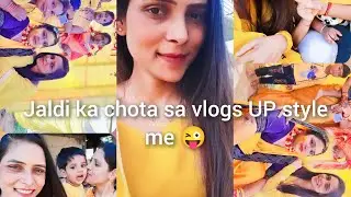 Haldi vlogs😍#youtubechannel#haldi #haldiceremony#smallvlog#with#myfamily #village #up #viewers #like