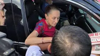 Sheinbaum en M&eacute;rida es cuestionada por renuncia de Gertz Mareno 