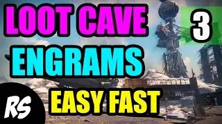 DESTINY LOOT CAVE FARMING COSMODROM 3 - RARE ENGRAM, LEGENDARY ENGRAM
