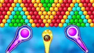 BUBBLE SHOOTER NEW GAMEPLAY LEVEL #11-18 😳 / BUBBLE SHOOTER ANDROID Gameplay #126