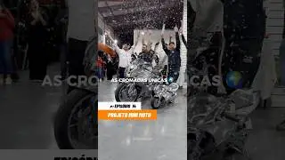 1&ordf; Mini moto cromada do Brasil 🇧🇷e a 1&ordf; S1000rr cromada 🇧🇷 #minimoto #moto #motorizada