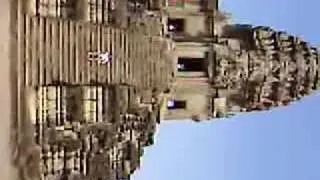 Climb up the stairs of Angkor Wat