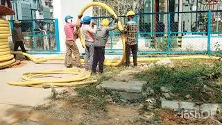 33 KV , 3 core -400sq mm UG Cable laying, Manually.