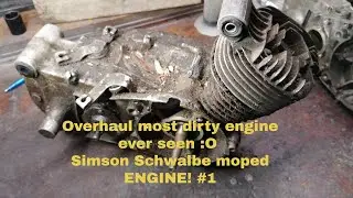 Simson Schwalbe DDR moped engine/motor regenerieren overhaul 3 hand gearbox handschaltung PART 1#