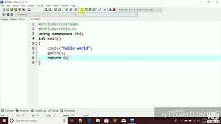How to run first program in c++.