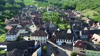Kintzheim village Alsace France 4K Mavic Air 3   Drone Video