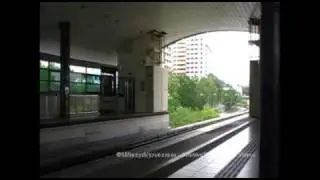 [BPLRT Svc C] ft. SMRT Bombardier Innovia APM100 (C801) 101 Arriving Segar (&raquo; Ten Mile Junction)