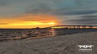Caught this epic sunset from Ocean Springs Front Beach - Mississippi Gulf Coast