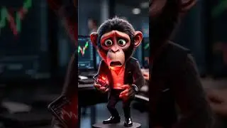 Bandar market se profit nikal chala #cartoon #trendingshorts #funny #monkey trader #animation