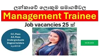 Top Management Trainee Job Vacancies in Sri Lanka 2024 | How to Apply and What to Expect