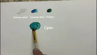 How to make Cyan Color paint #shorts