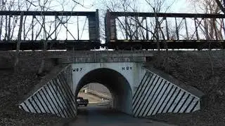 CN M335 with CN SD75I 5746, CN Gevo 2272, CN/BCOL C40-8Mu 4619, CN SD75I 5680, and GT GP9 4620
