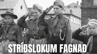 Stríðslokum fagnað á Austurvelli - 8 Maí 1945