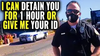 Idiot Cop Gets Owned *BAD COP VS GOOD COP* ID Refusal, Sergeant Saves Man From Tyrant Cop - 1Audit