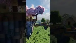Building a Cherry Island in Minecraft! 🍒🏝️✨ #Shorts