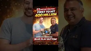 MrBeast 400 Million Subscribers | First Ever Blue Play Button 💎 #mrbeast