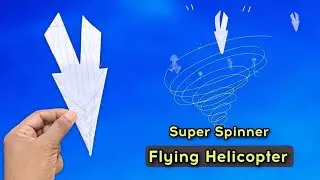 New flying notebook helicopter, spinning new paper plane | aeroplane kaise banate hain