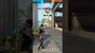 1 vs 4 👿☠️💀#MILANGAMING #freefire