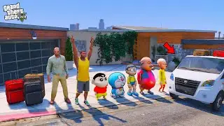 Shinchan & Franklin Start A New Trip Tamil Nadu Truck Going to Forest in GTA 5
