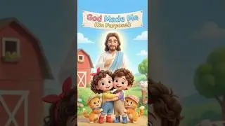 God Made Me On Purpose! 🥰 (Kids Worship Song) #Shorts
