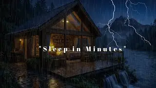 🔴 Peaceful Rain Sounds | Gentle Night Rain to Sleep FAST  Rainy Forest Cabin Ambience for Deep Sleep