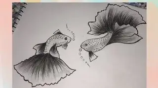 how to draw a fish 🐟 with pencil sketch drawing for beginners #drawing #viral #sketch #viral #video