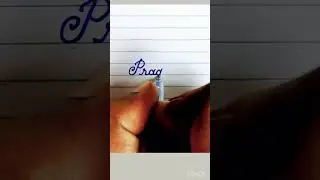 Writing name #Pragati in good handwriting #cursivewriting #youtube