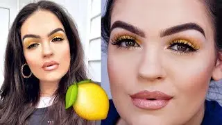 Summer YELLOW Eyeshadow Makeup Tutorial